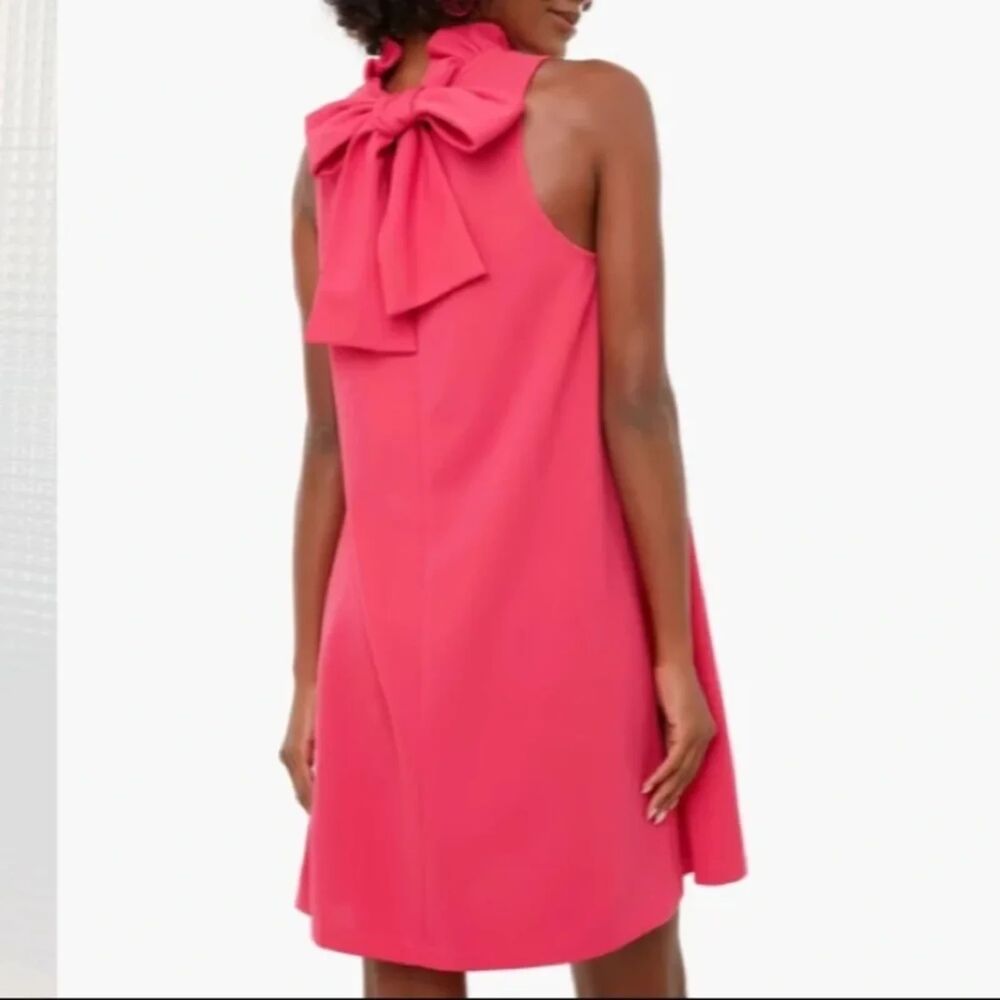 Tuckernuck Pomander Place Blyth Ruffle Bow Dress - Pink L - Picture 2 of 10